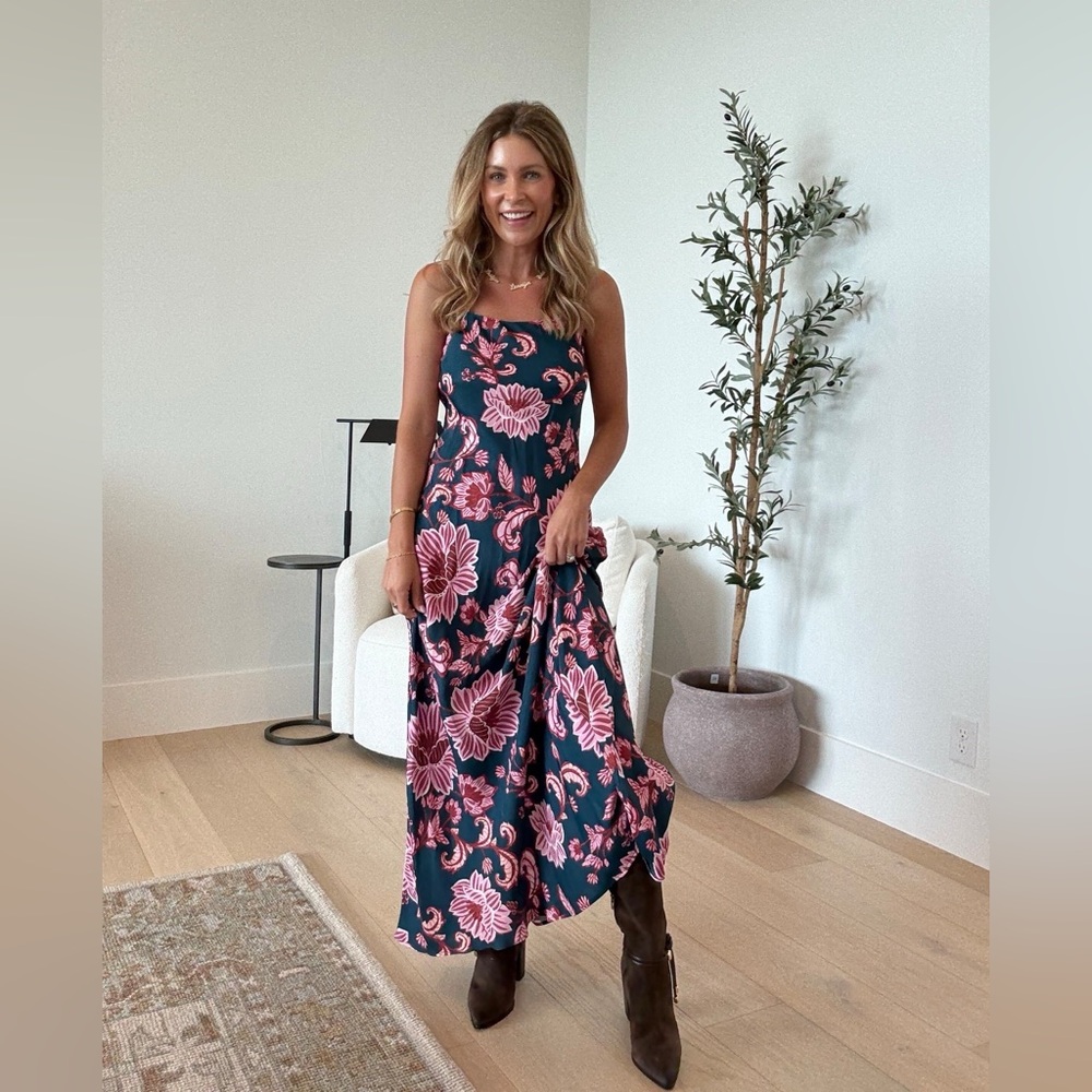 Farm Rio Flower Delicacy Paisley Slipdress